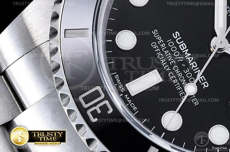 0127 ROLSUB0282 – Submariner 116610LN 904L SS SS Blk V2S ZZF SA Durable 1037